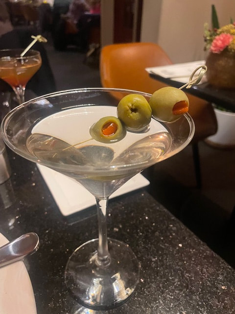 Dirty martini La Malbec in Bloomsburg, PA